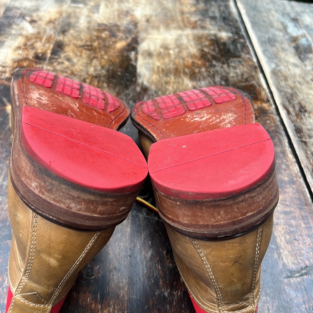Cole Haan Chukka leather Oxford boots with red details Cranston C1 men’s sz 8.5 - Picture 9 of 12